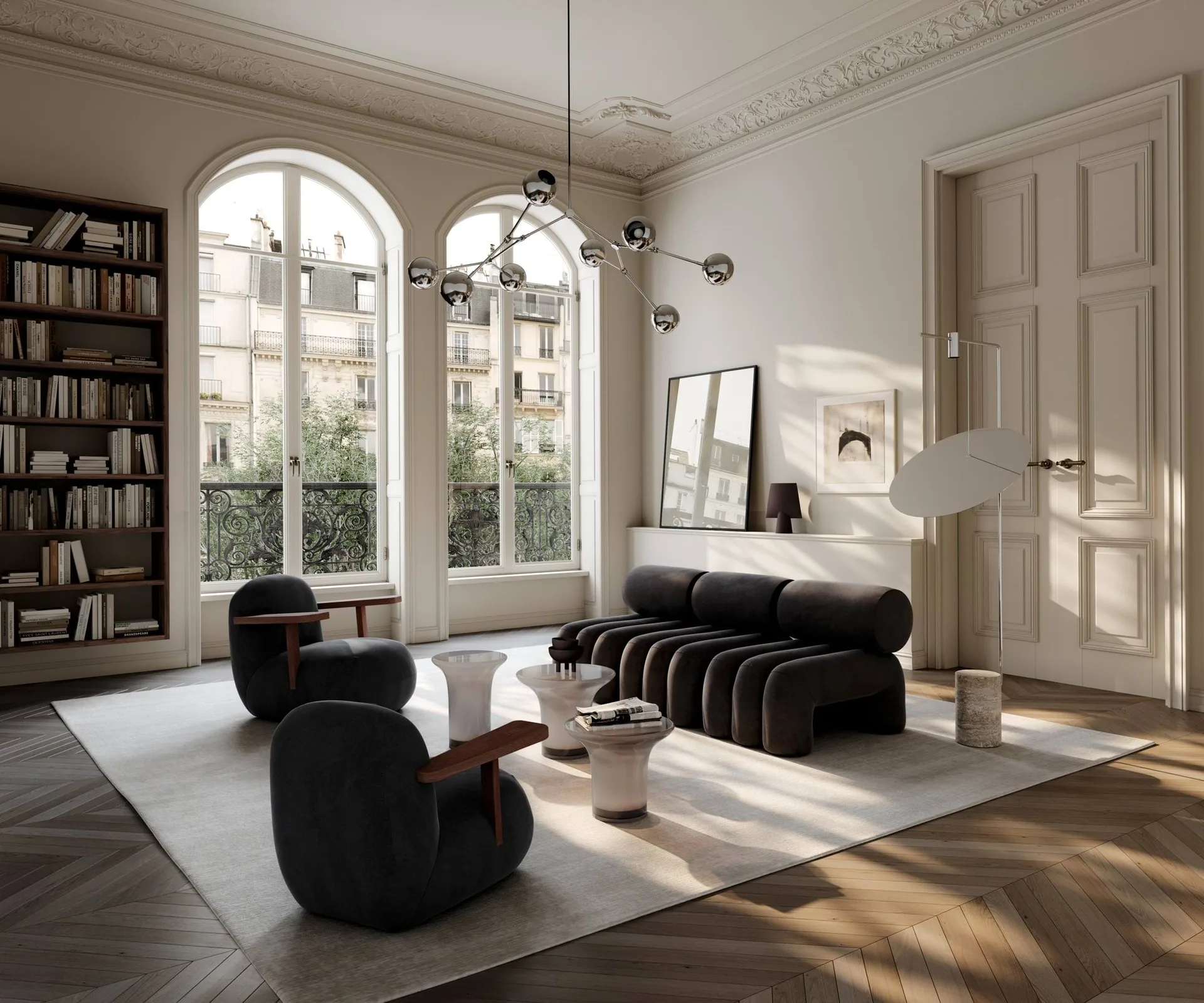 Toe chair poltrona con braccioli, Classic brown oak-peat 101 Copenhagen