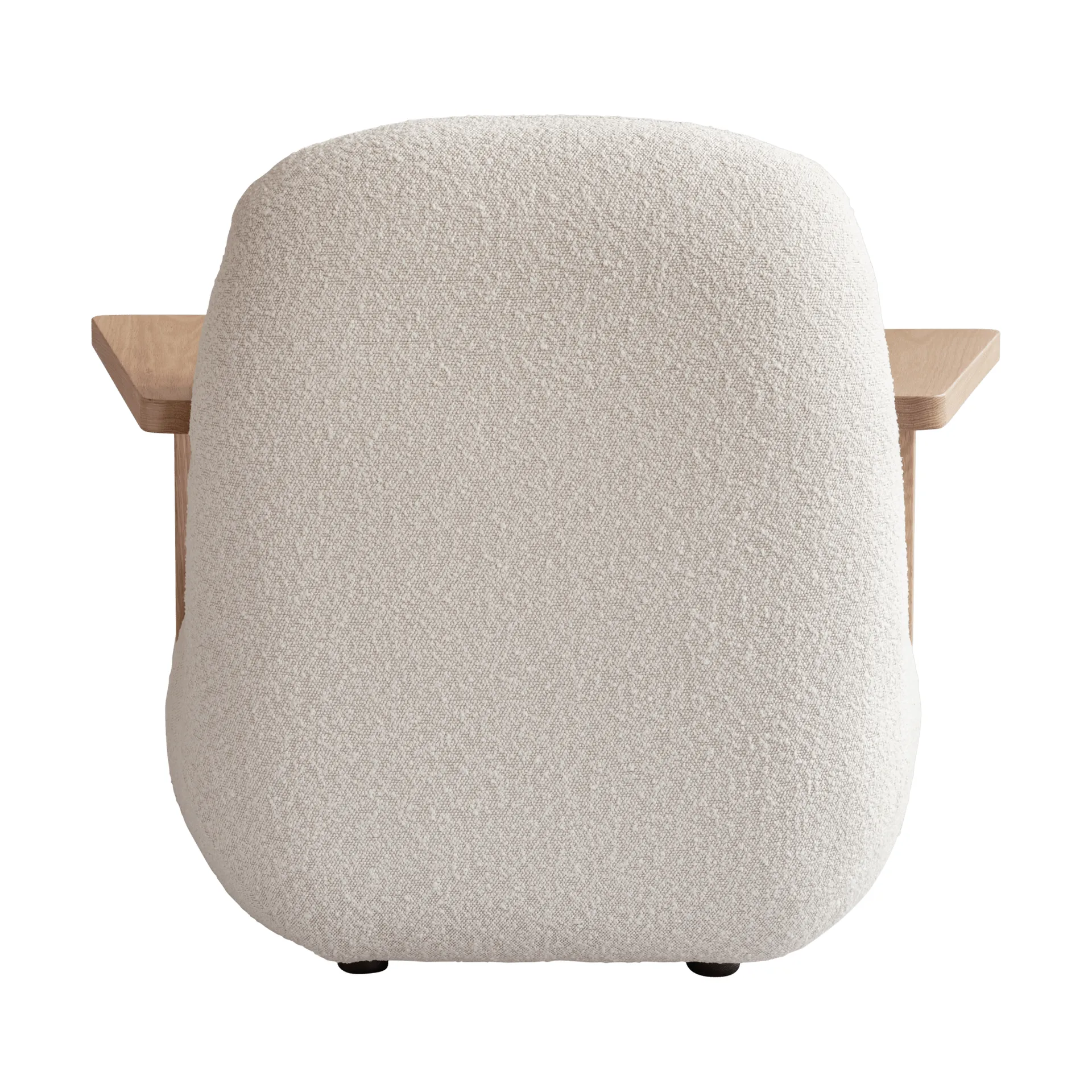 Toe chair poltrona con braccioli, Natural oak-off white 101 Copenhagen