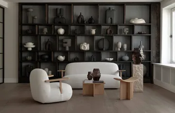 Toe chair poltrona con braccioli - Natural oak-off white - 101 Copenhagen