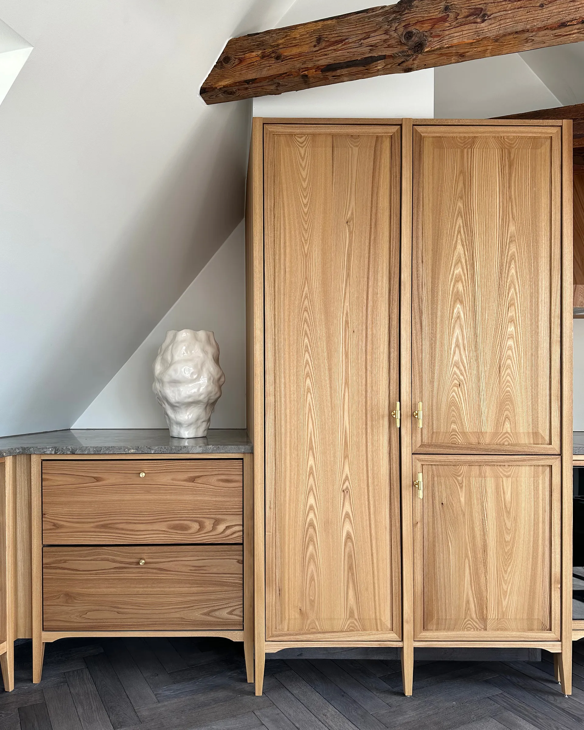 Vaso Katachi medio, High glaze birch 101 Copenhagen