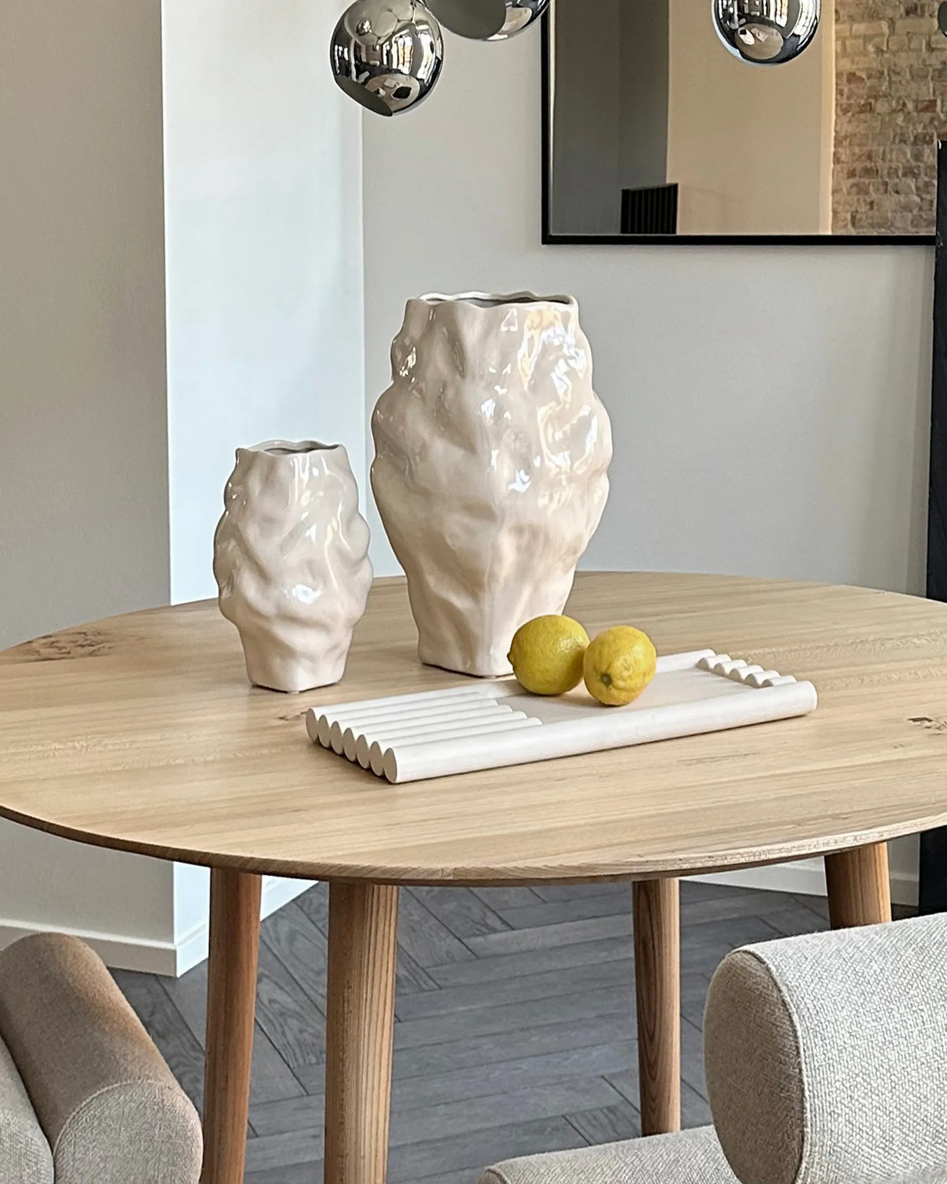 Vaso Katachi medio, High glaze birch 101 Copenhagen