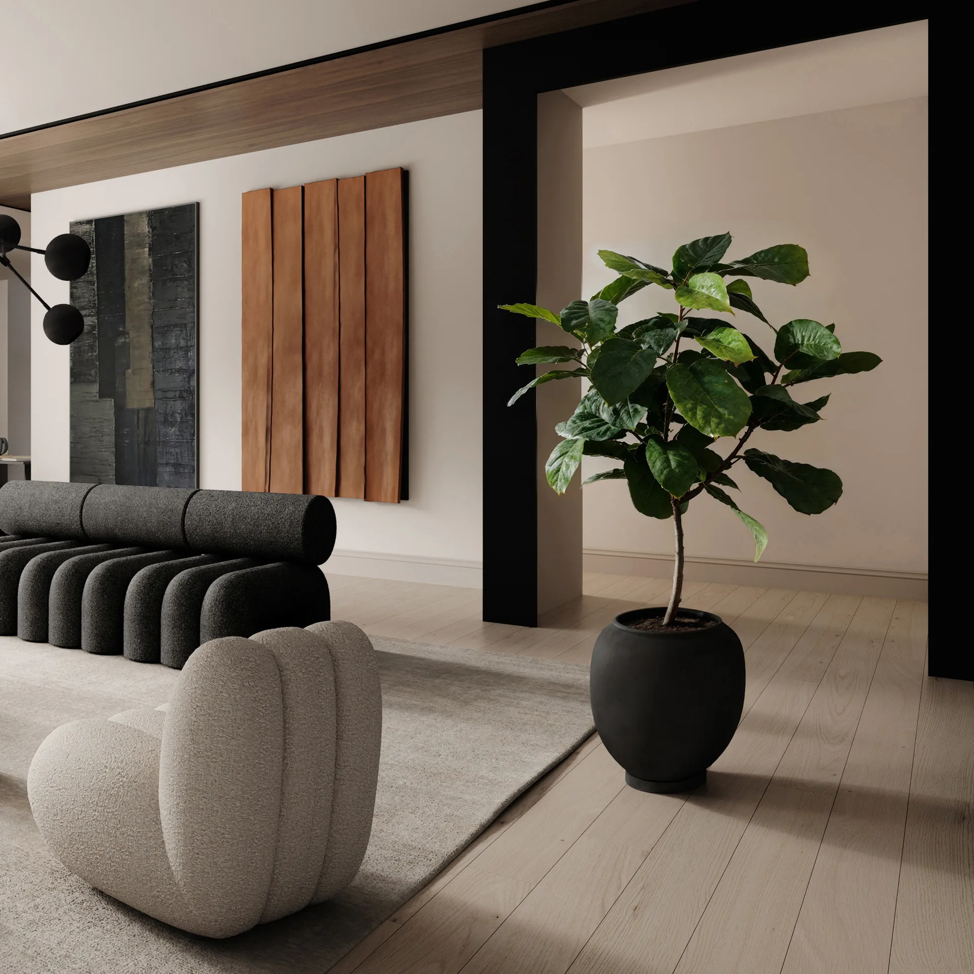 Vaso Sunao Grande 55 cm, Nero 101 Copenhagen