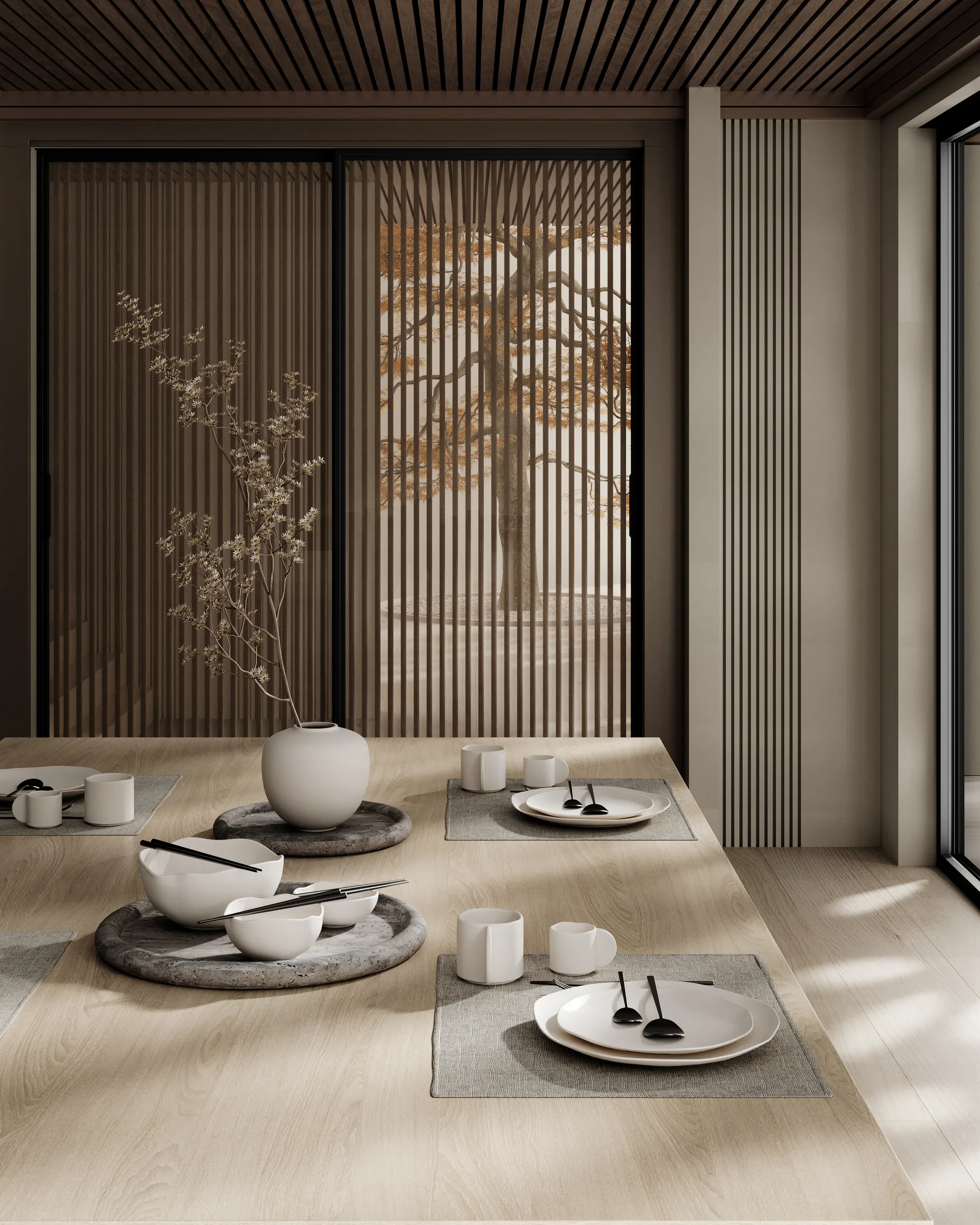 Vassoio Enkei medio 30x30 cm, Terra 101 Copenhagen