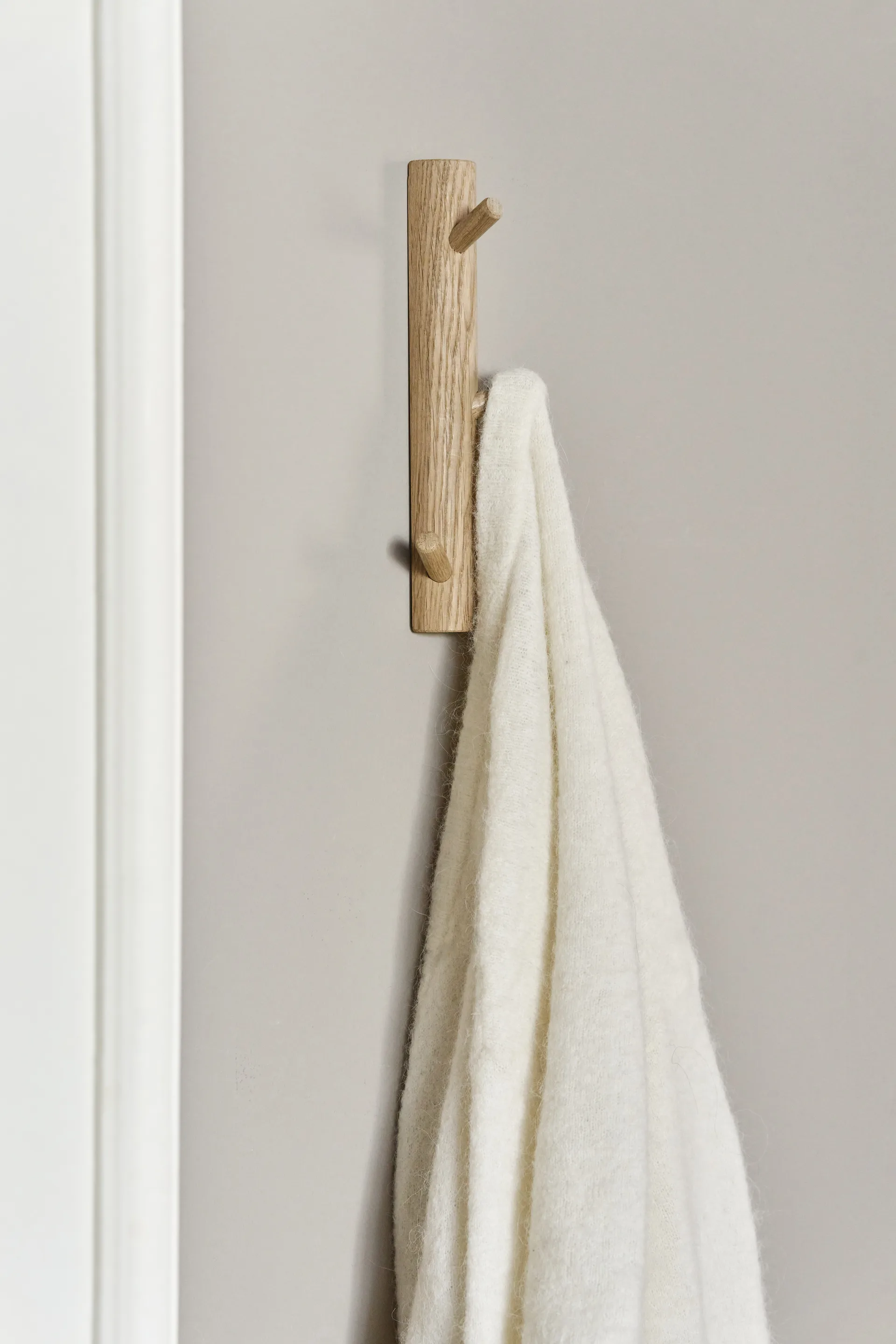 Allsarp lista appendiabiti verticale 3 ganci, Rovere 1898