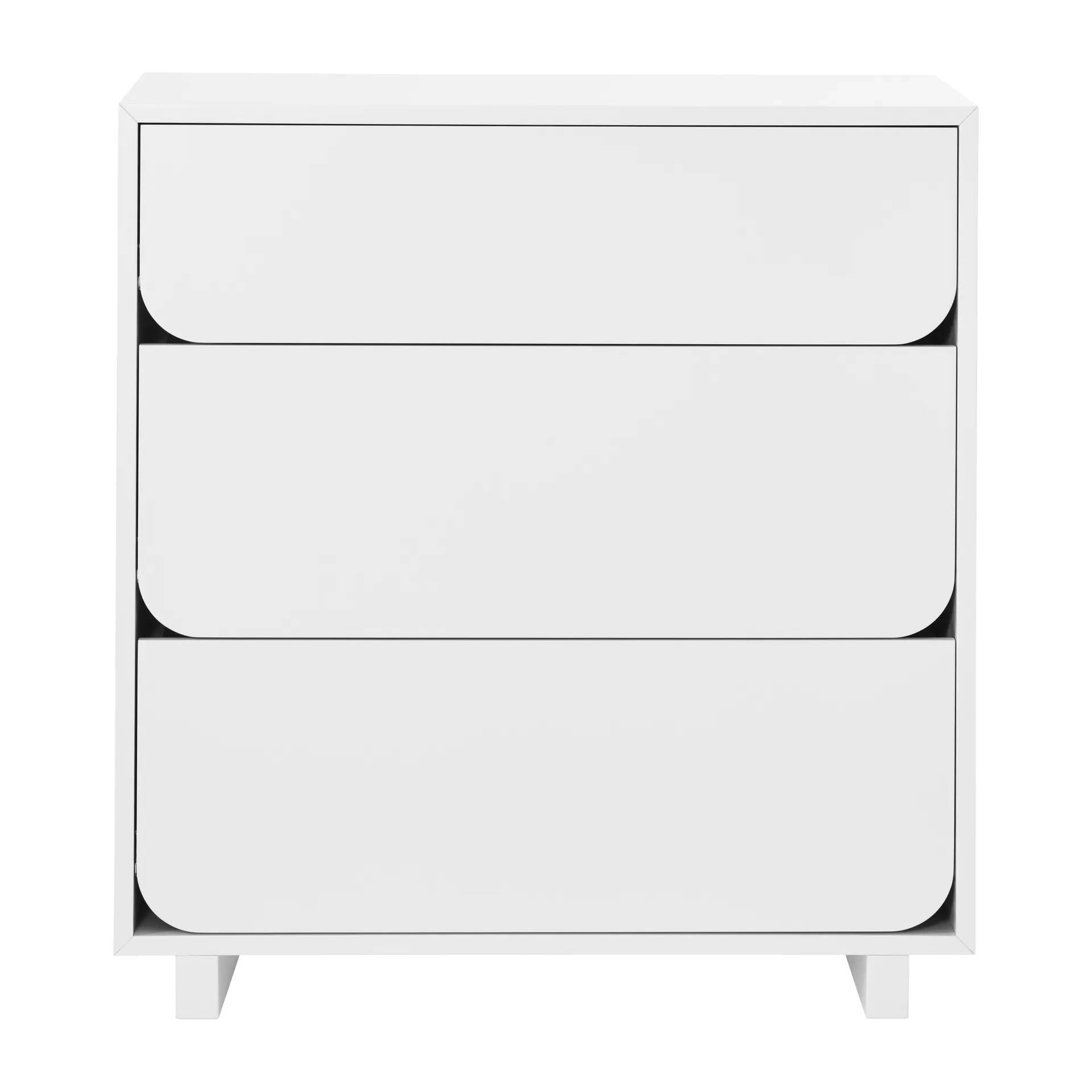 Cassettiera bassa 3 cassetti Vidja, Bianco 1898