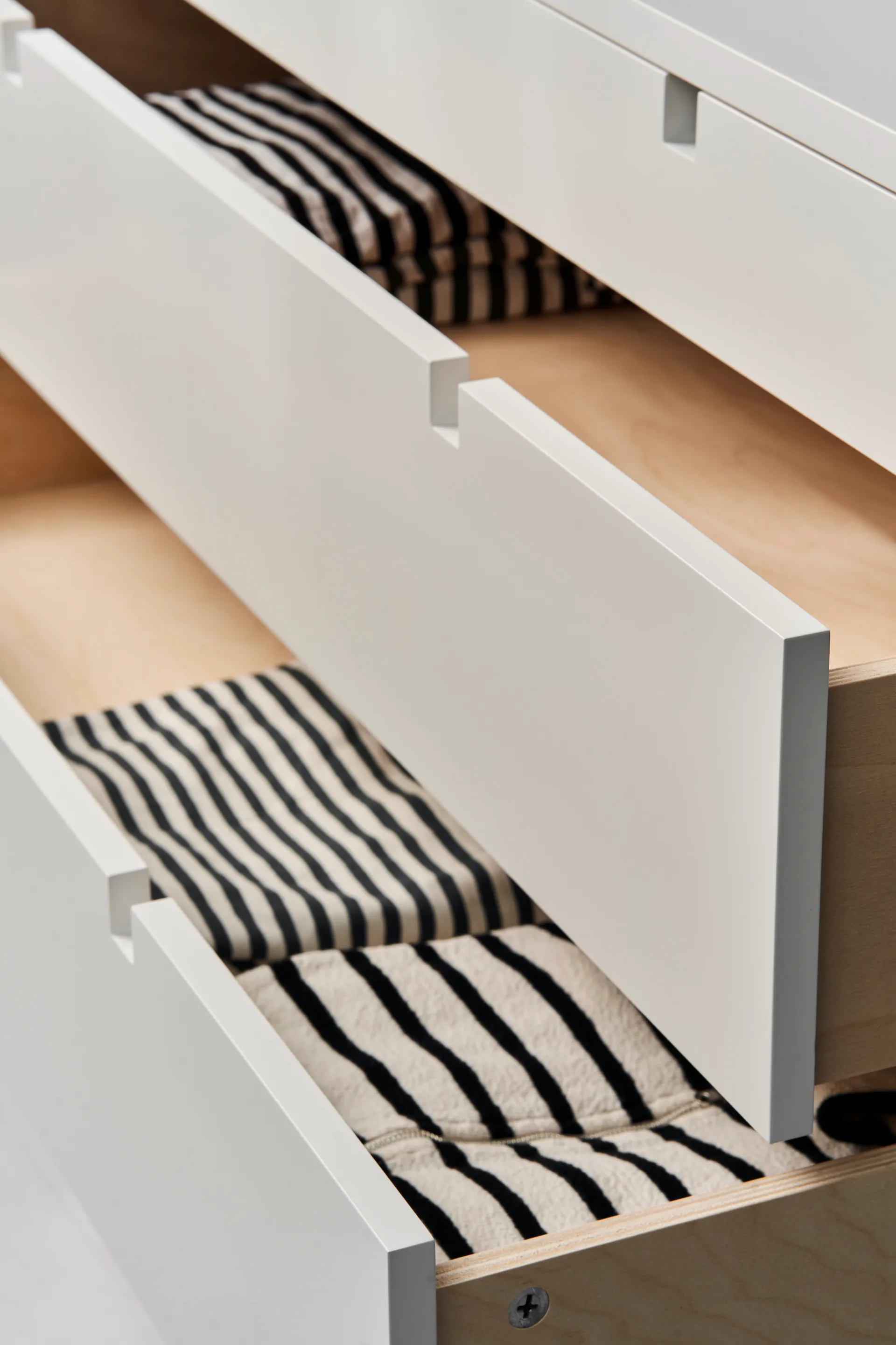 Cassettiera Square, 5 cassetti, Bianco 1898