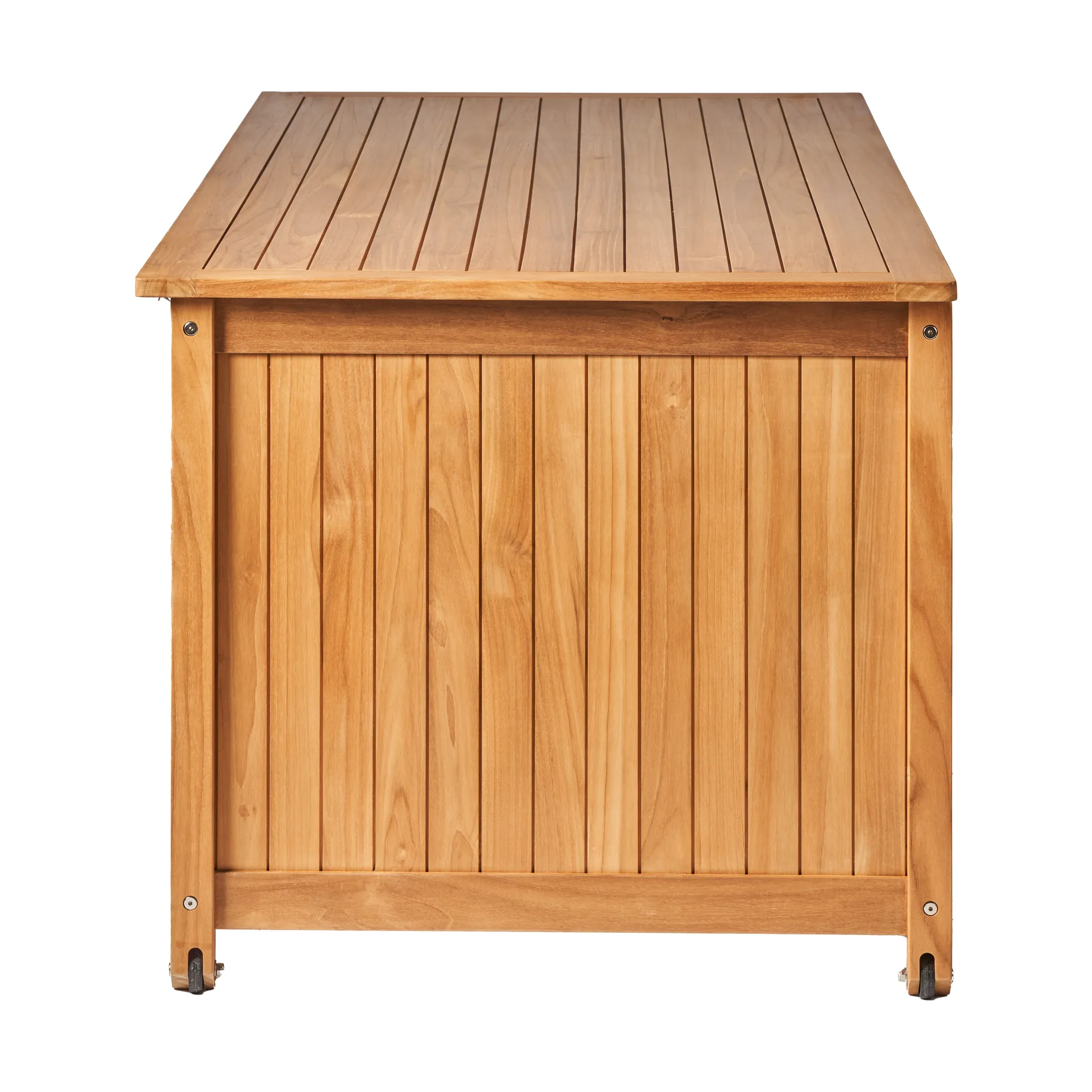 Contenitore per cuscini con ruote L Bjärknäs 180x85x75 cm, Teak 1898