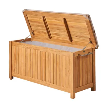 Contenitore per cuscini con ruote S Bjärknäs 130x50x60 cm - Teak - 1898