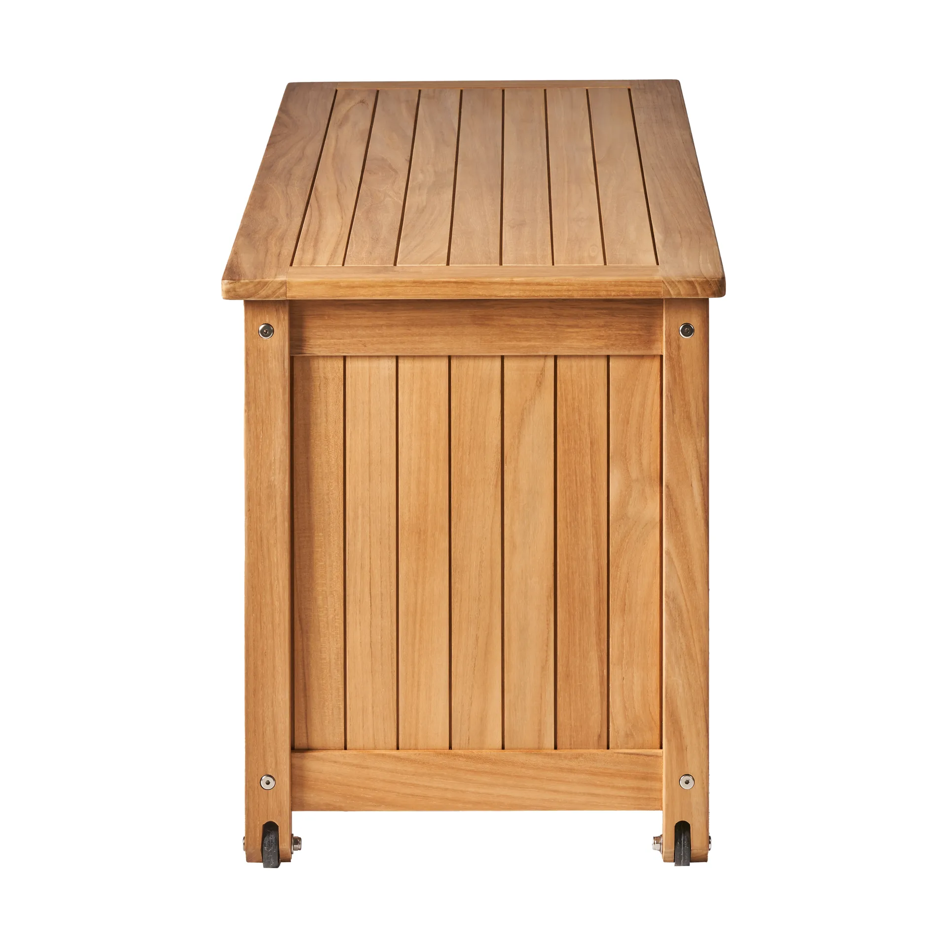 Contenitore per cuscini con ruote S Bjärknäs 130x50x60 cm, Teak 1898