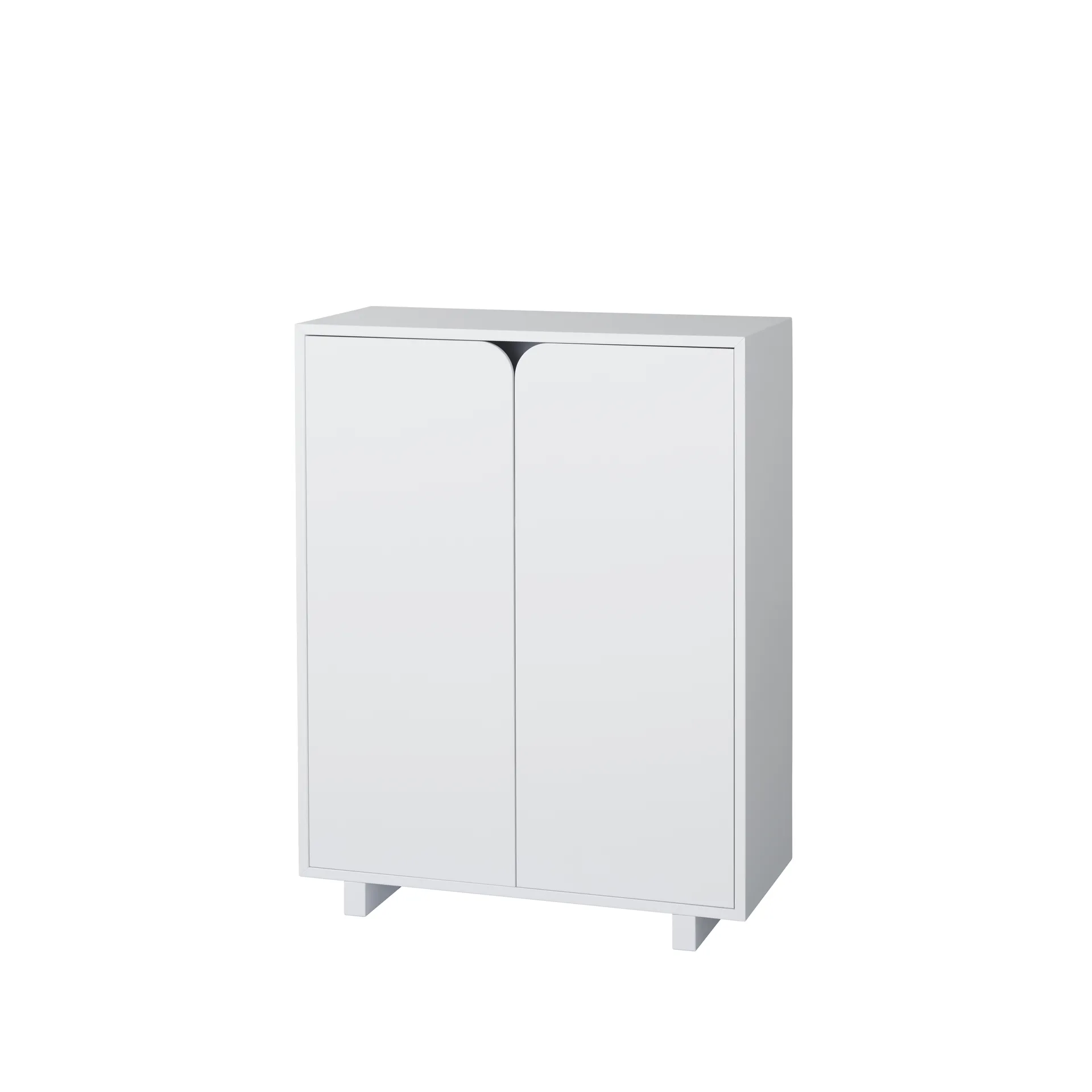 Credenza bassa Vidja, Laccata bianca 1898