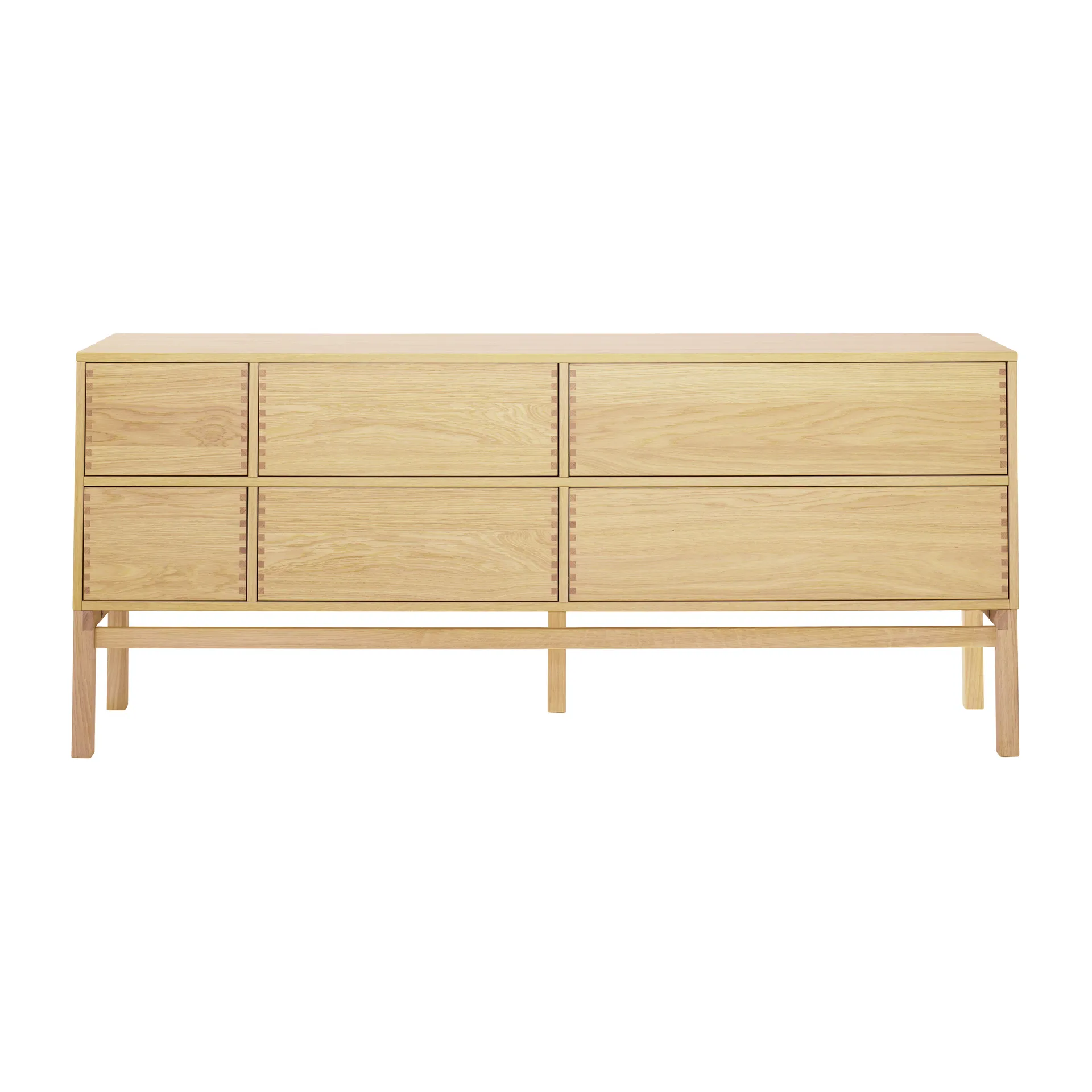Credenza Hylte, 6 cassetti, 172x73 cm, Rovere 1898