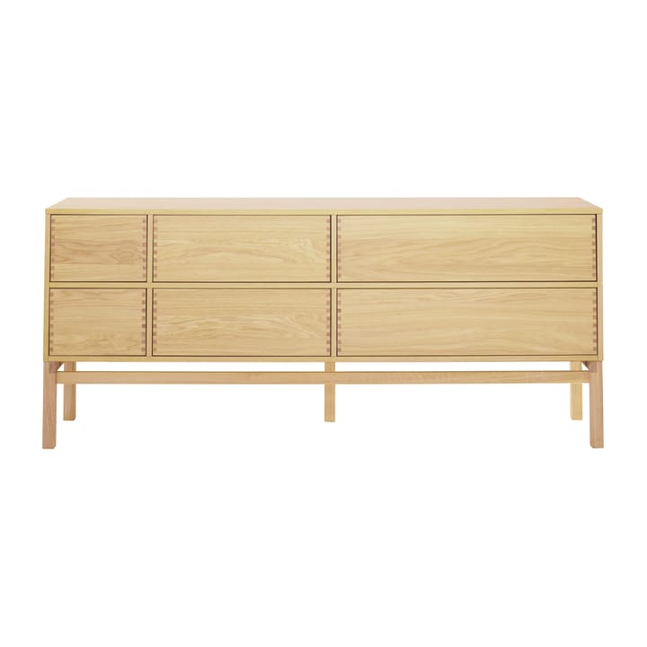 Credenza Hylte, 6 cassetti, 172x73 cm - Rovere - 1898