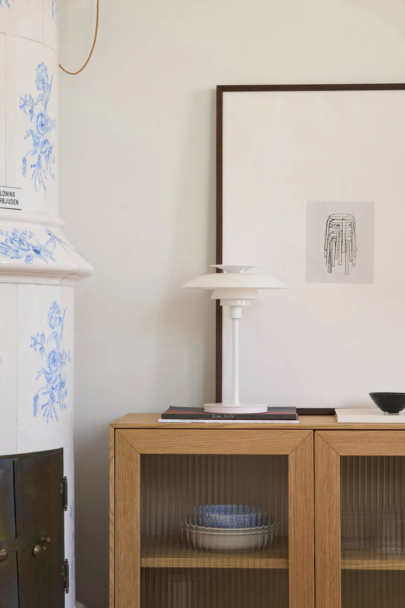 Credenza Lid, Rovere pigmentato bianco 1898