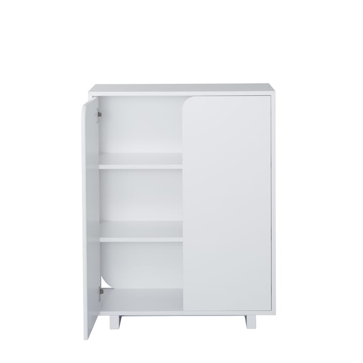 Credenza Vidja, laccata bianca, bassa, ante coperte 1898