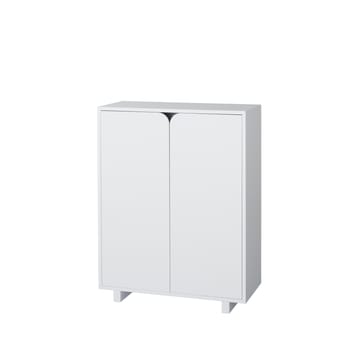 Credenza Vidja - laccata bianca, bassa, ante coperte - 1898