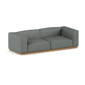 Divano Bergsdal - Caleido grey 1240-Frassino tinto rovere, 3 sedute - 1898
