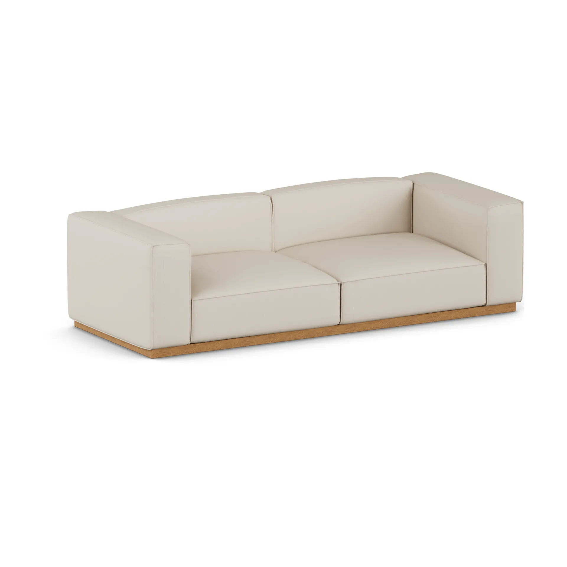 Divano Bergsdal, Jump beige 1956-Frassino tinto rovere, 3 sedute 1898