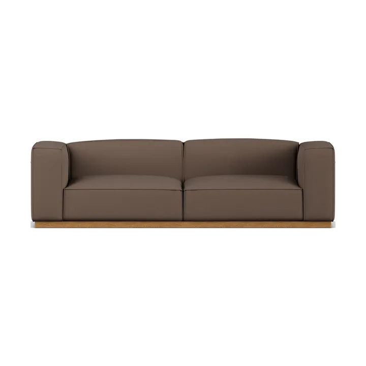Divano Bergsdal - Jump brown 1955-Frassino tinto rovere, 3 sedute - 1898