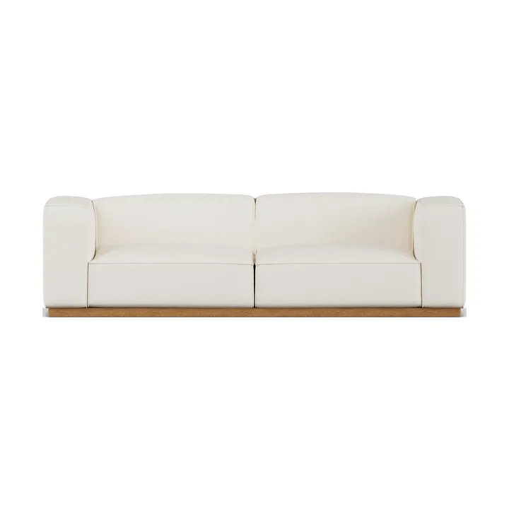Divano Bergsdal - Jump offwhite 1954-Frassino tinto rovere, 3 sedute - 1898