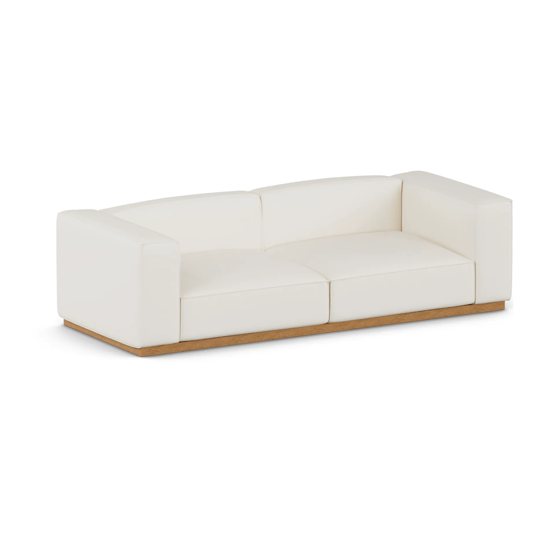 Divano Bergsdal, Jump offwhite 1954-Frassino tinto rovere, 3 sedute 1898