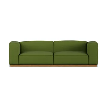 Divano Bergsdal - Luisa green 3975-Frassino tinto rovere, 3 sedute - 1898