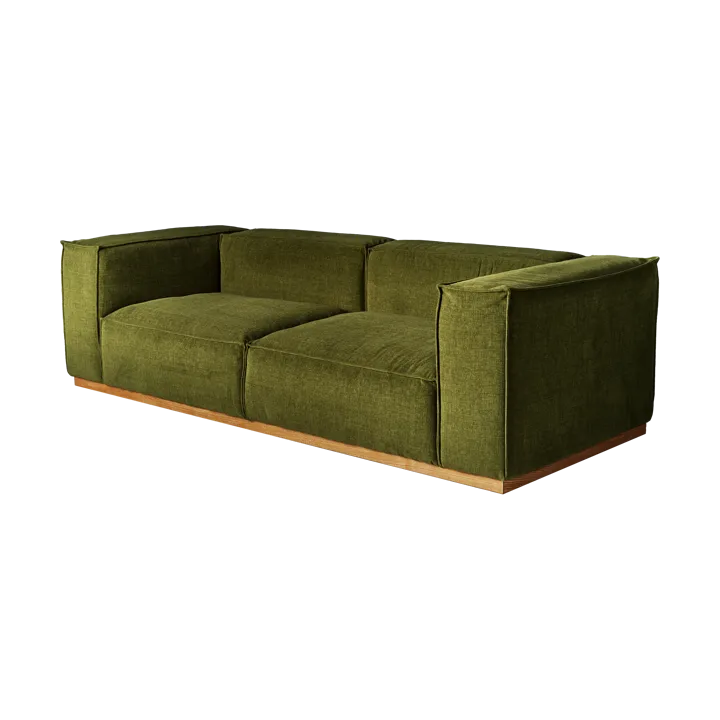 Divano Bergsdal - Luisa green 3975-Frassino tinto rovere, 3 sedute - 1898