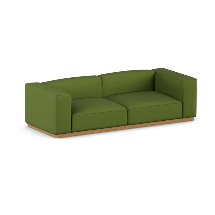 Divano Bergsdal - Luisa green 3975-Frassino tinto rovere, 3 sedute - 1898