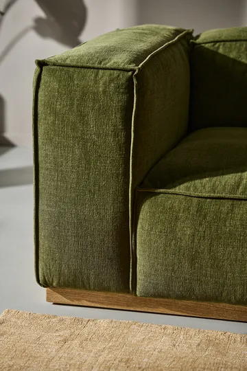 Divano Bergsdal - Luisa green 3975-Frassino tinto rovere, 3 sedute - 1898