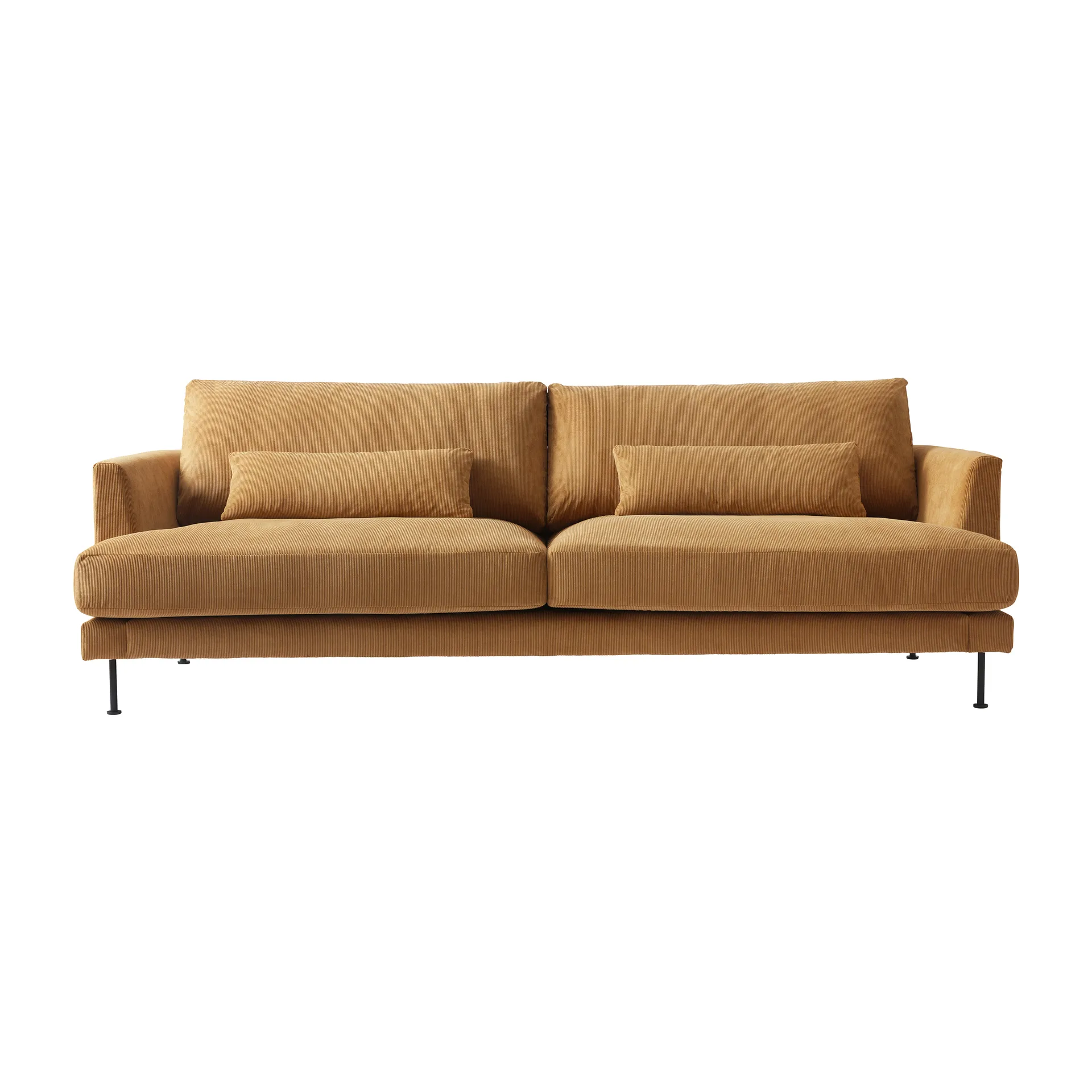 Divano Bredhult a 3 posti con gambe in metallo, Jump 1959 miele 1898