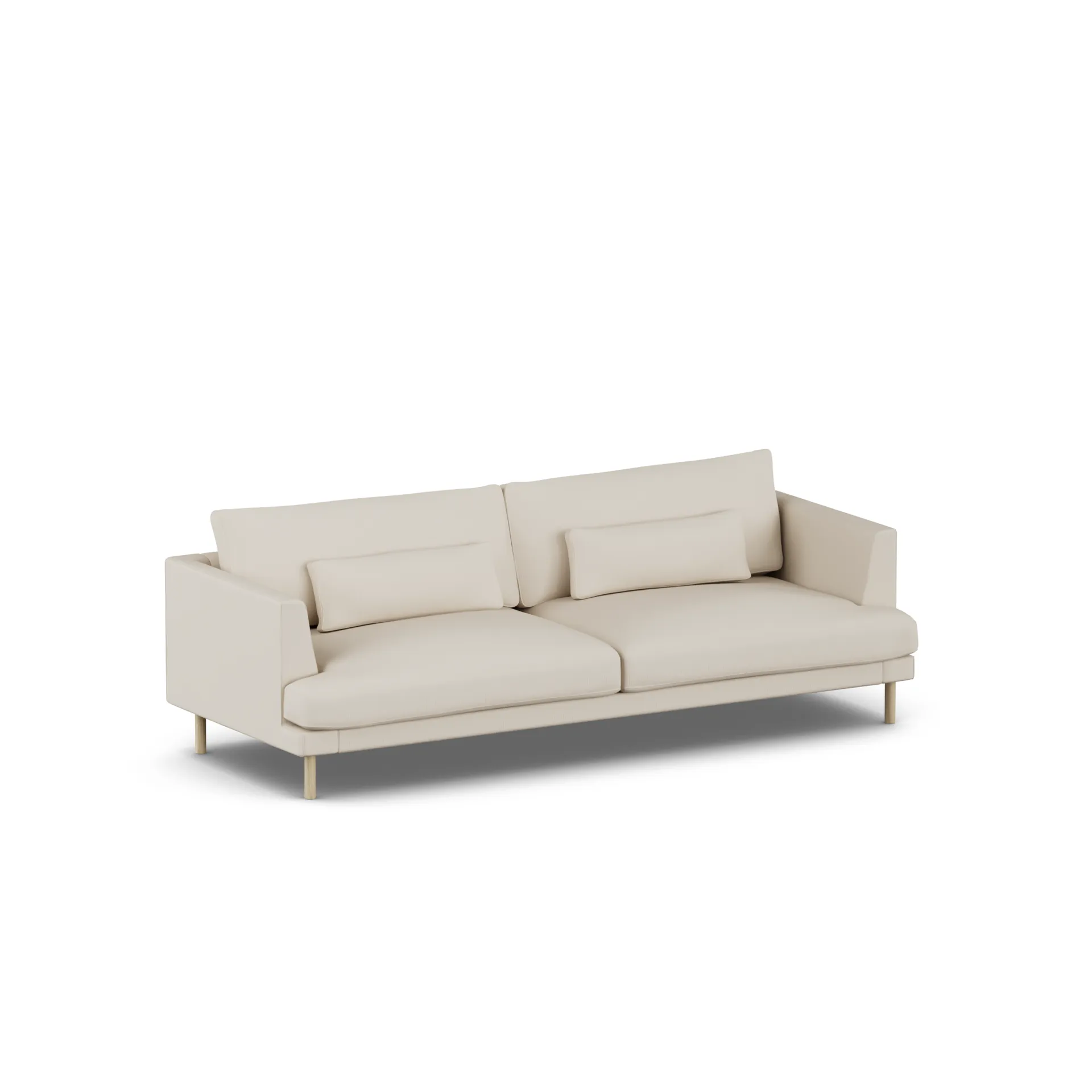 Divano Bredhult, Jump Beige 1956-rovere oliato bianco, 3 sedute 1898