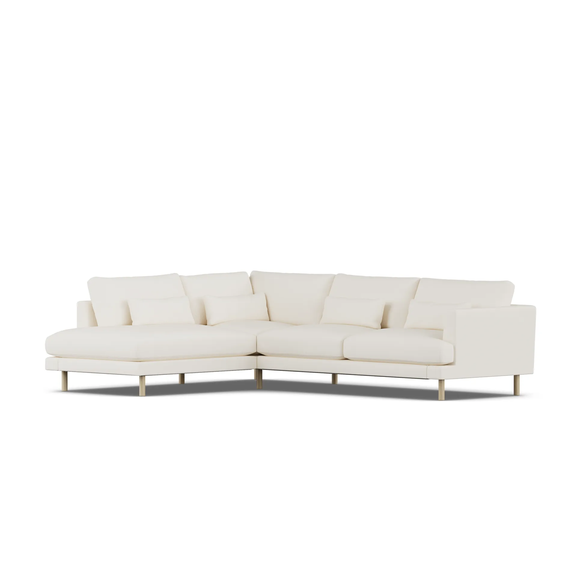Divano Bredhult, Jump Off White 1954-rovere oliato bianco, 3 sedute A2 1898