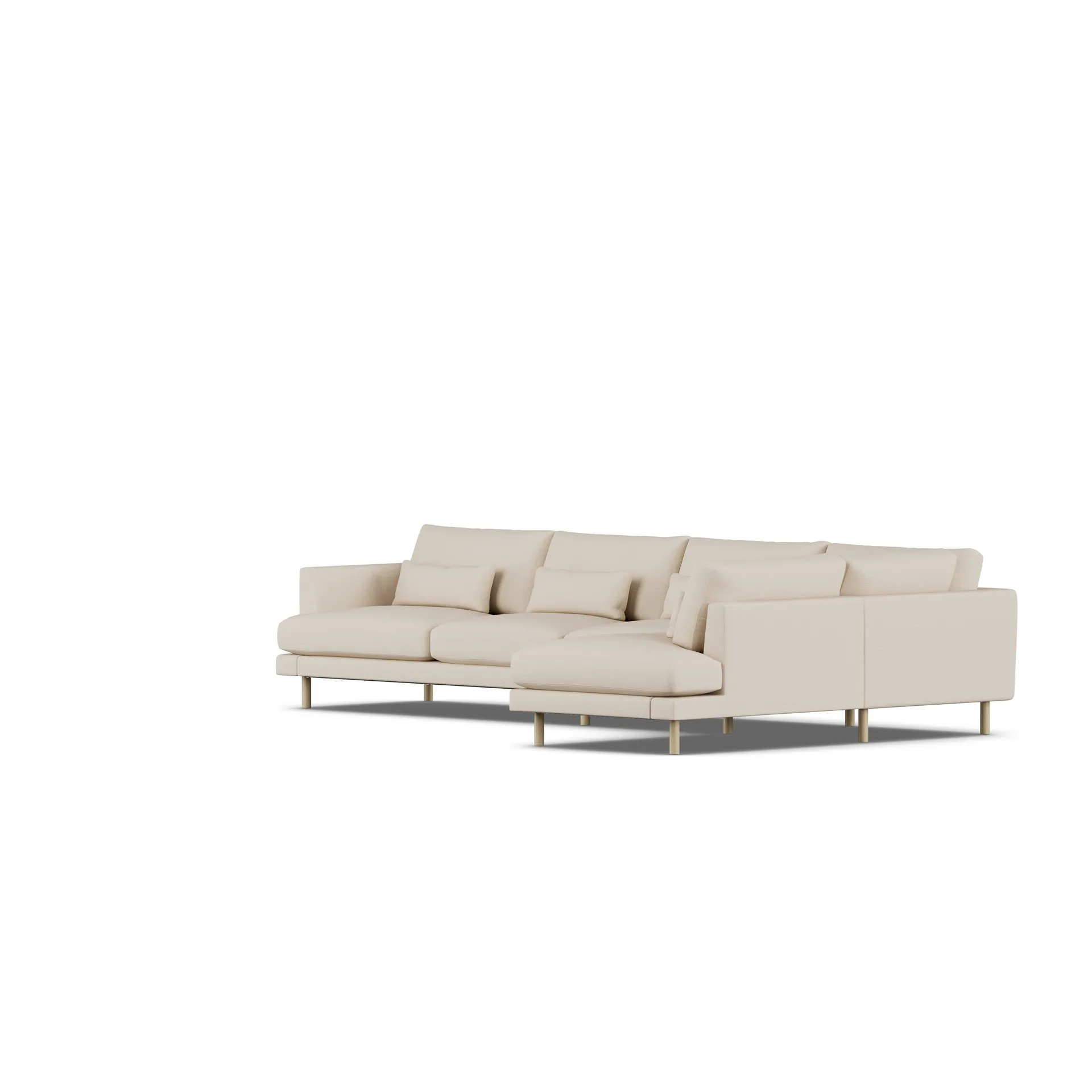 Divano Bredhult, Same Beige 6670-rovere oliato bianco, 4 sedute B1 1898