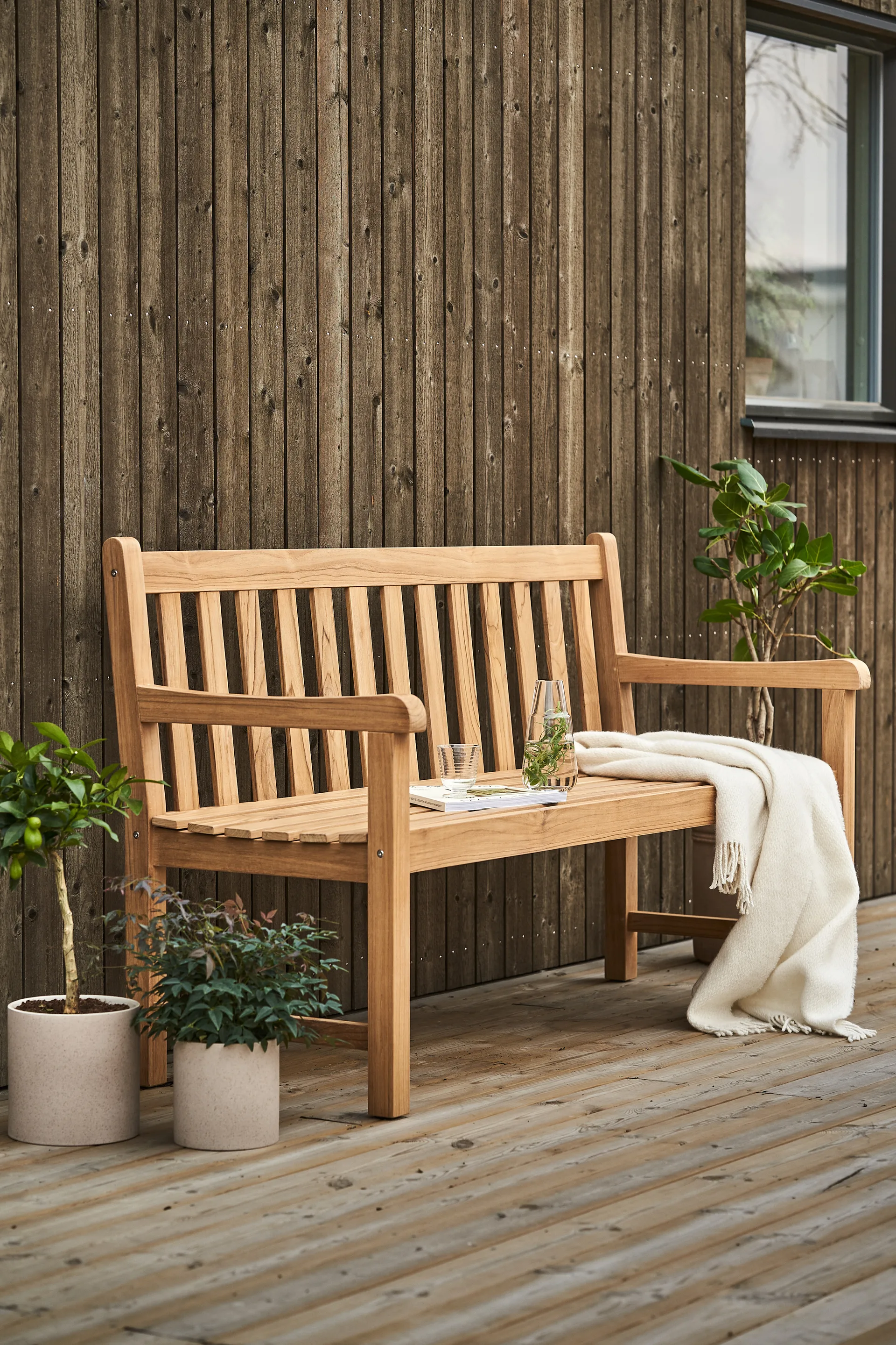 Divano da giardino Lövhult, Teak 1898