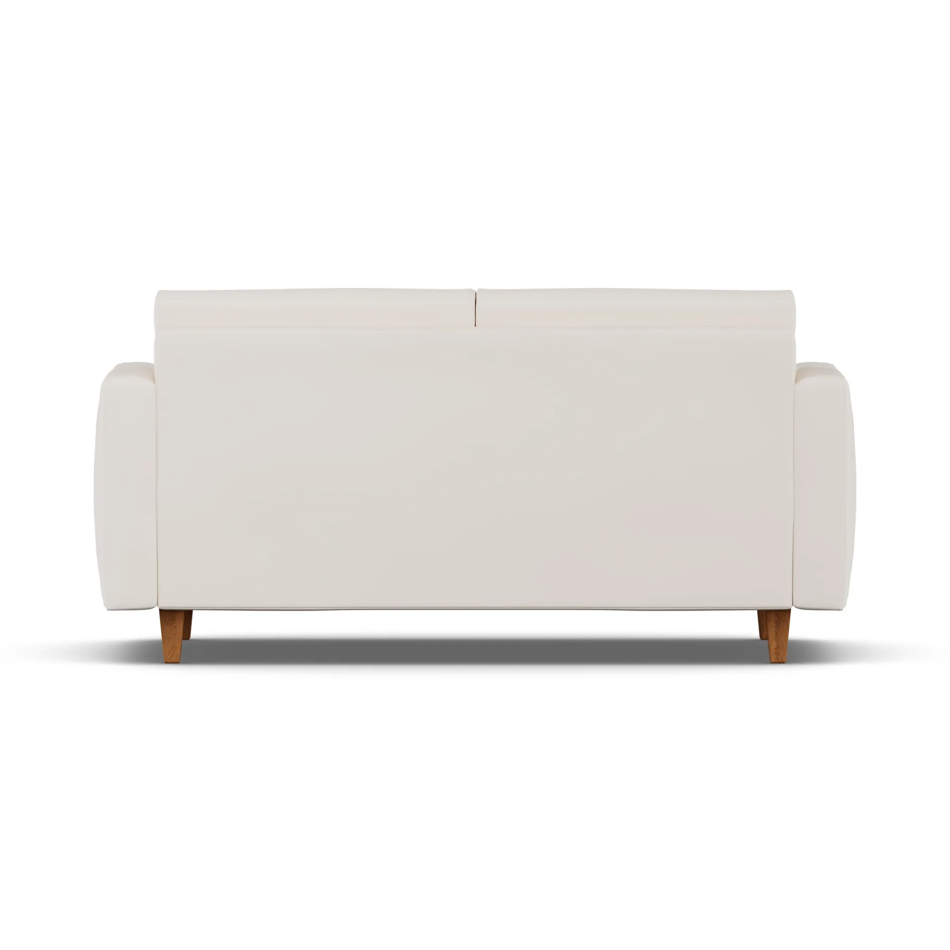 Divano letto Binga a 2,5 posti, Caleido Beige 9600-frassino tinto scuro 1898