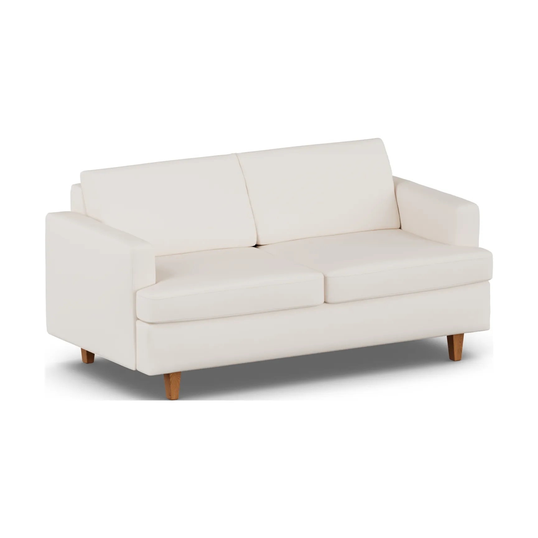 Divano letto Binga a 2,5 posti, Caleido Beige 9600-rovere 1898