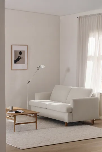 Divano letto Binga a 2,5 posti - Jump Off White 1954-frassino tinto scuro - 1898