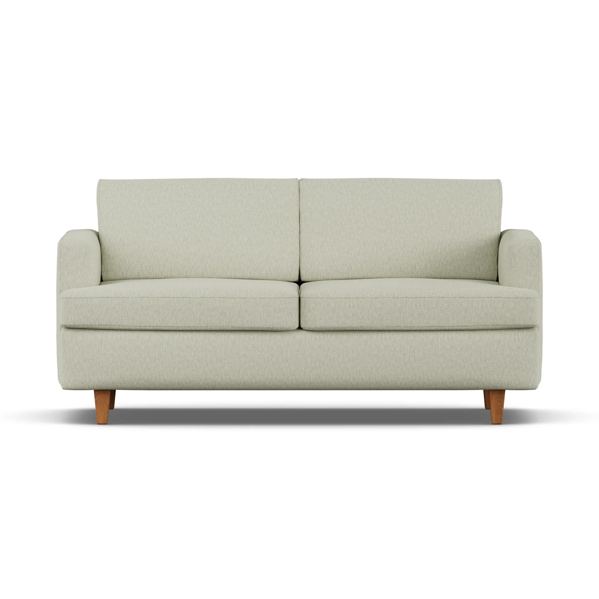 Divano letto Binga a 2,5 posti, Luiza Beige 3981-rovere 1898