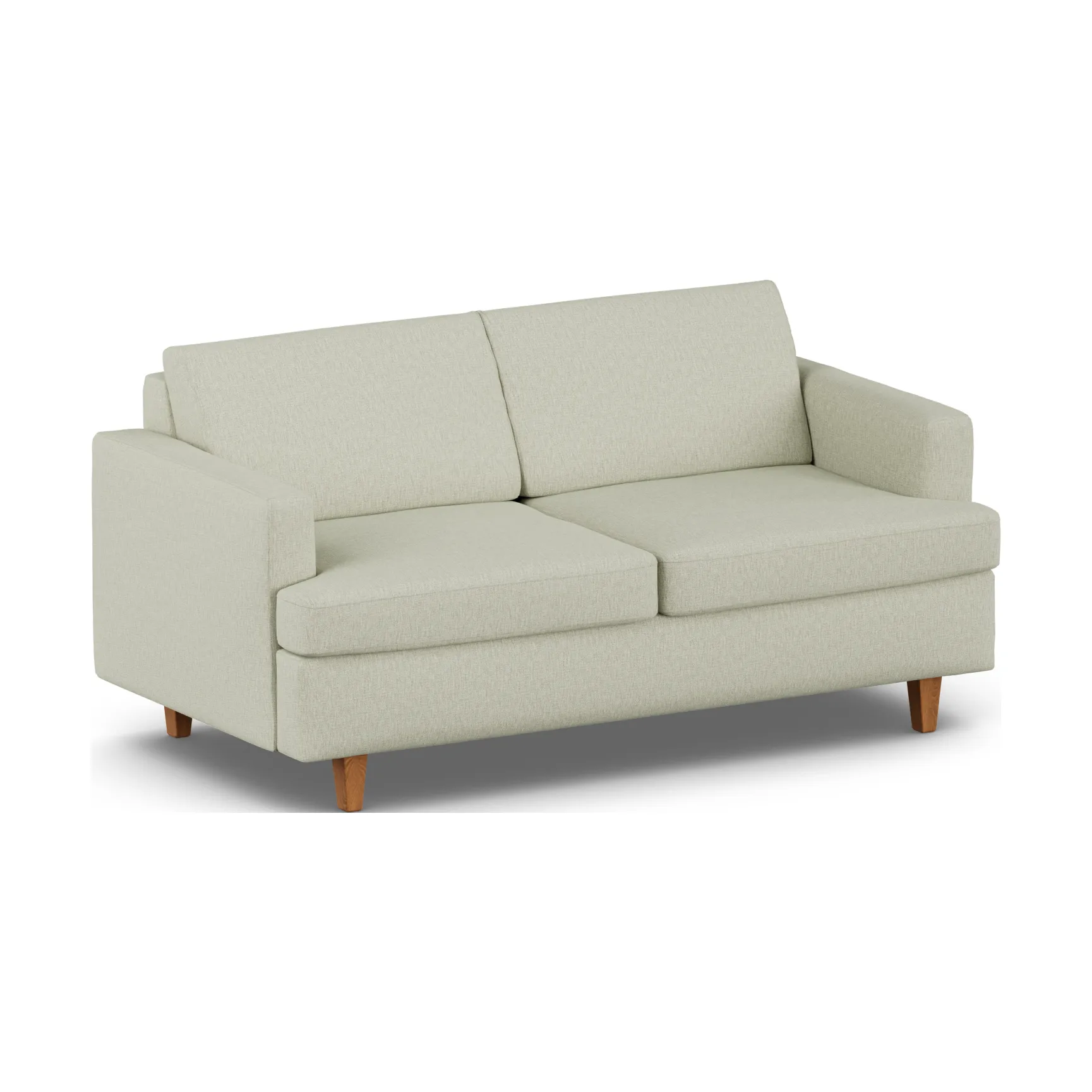 Divano letto Binga a 2,5 posti, Luiza Beige 3981-rovere 1898