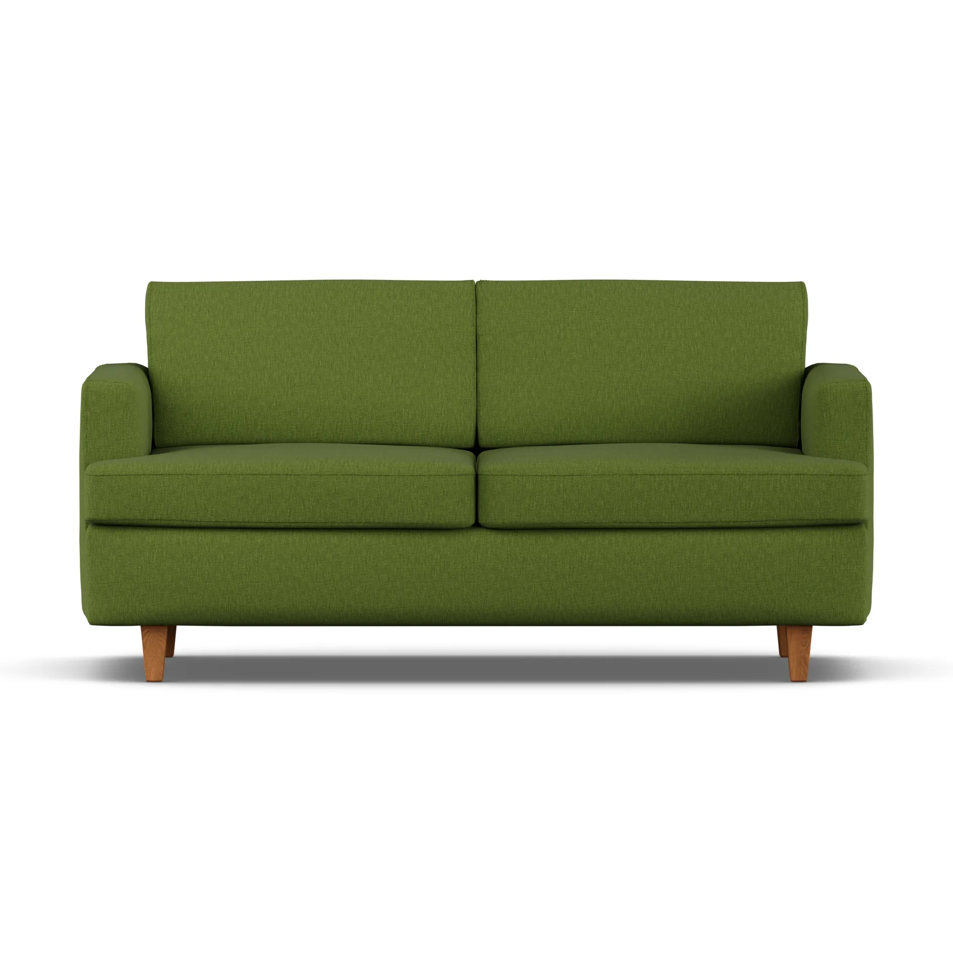 Divano letto Binga a 2,5 posti, Luiza Green 3975-rovere 1898