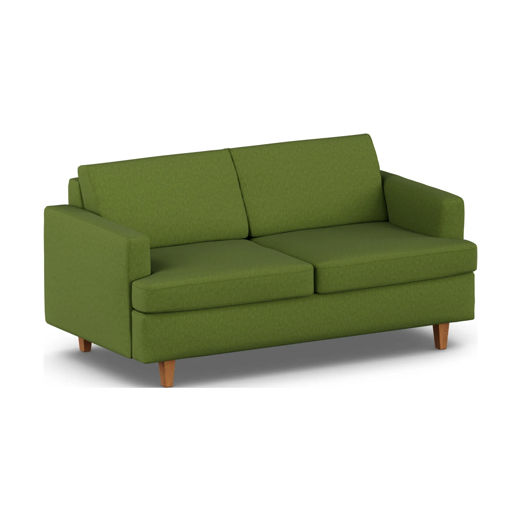 Divano letto Binga a 2,5 posti, Luiza Green 3975-rovere 1898