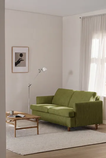 Divano letto Binga a 2,5 posti - Luiza Green 3975-rovere - 1898