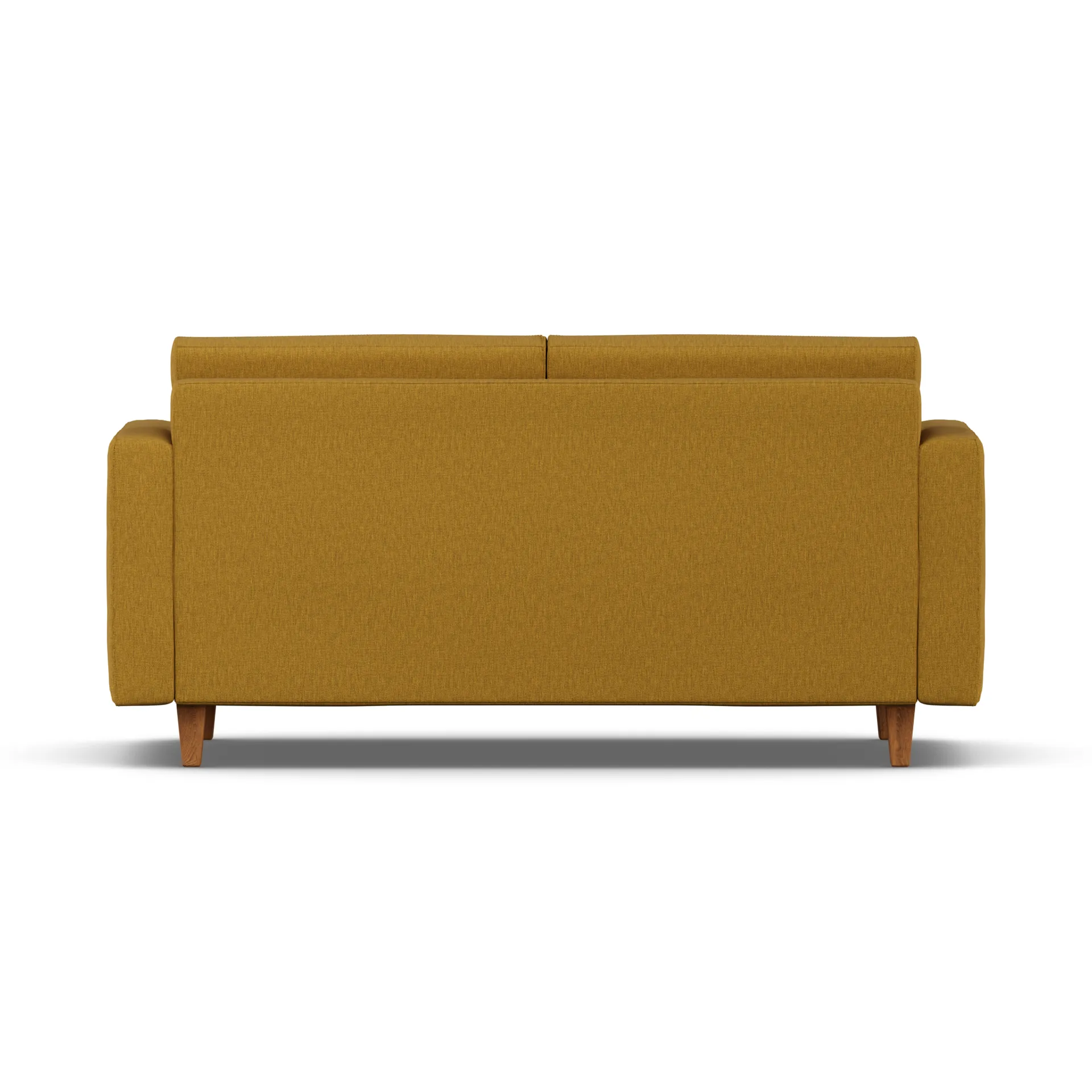 Divano letto Binga a 2,5 posti, Luiza Mustard 3972-rovere 1898