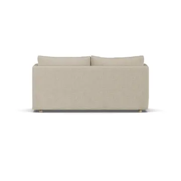 Divano Linnevik - Bern beige 0341-rovere oliato bianco, 2 sedute, con gonna - 1898