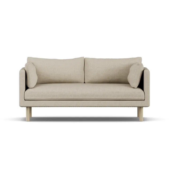 Divano Linnevik - Bern Beige 0341-rovere oliato bianco, 2 sedute - 1898