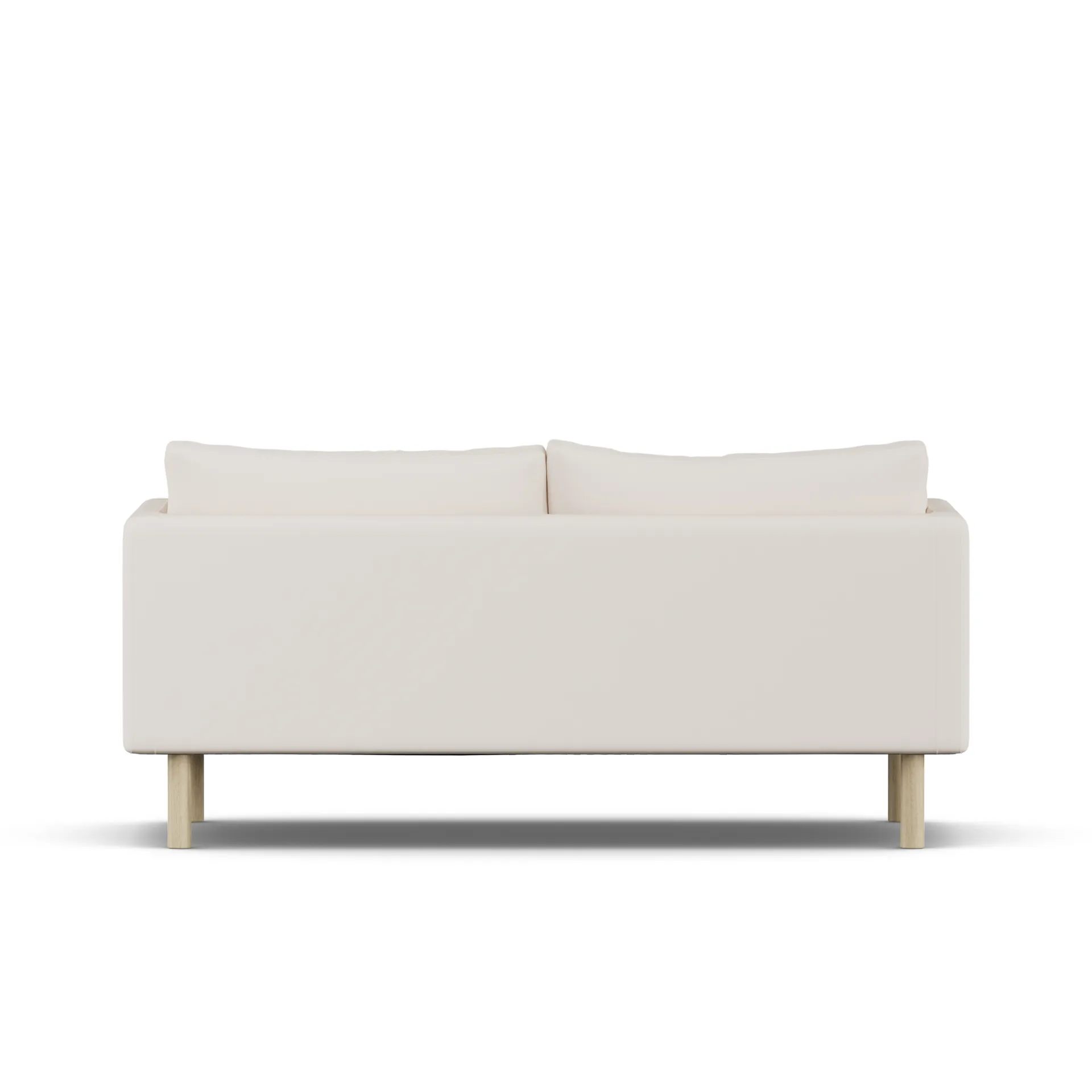Divano Linnevik, Caleido Beige 9600-rovere oliato bianco, 2 sedute 1898