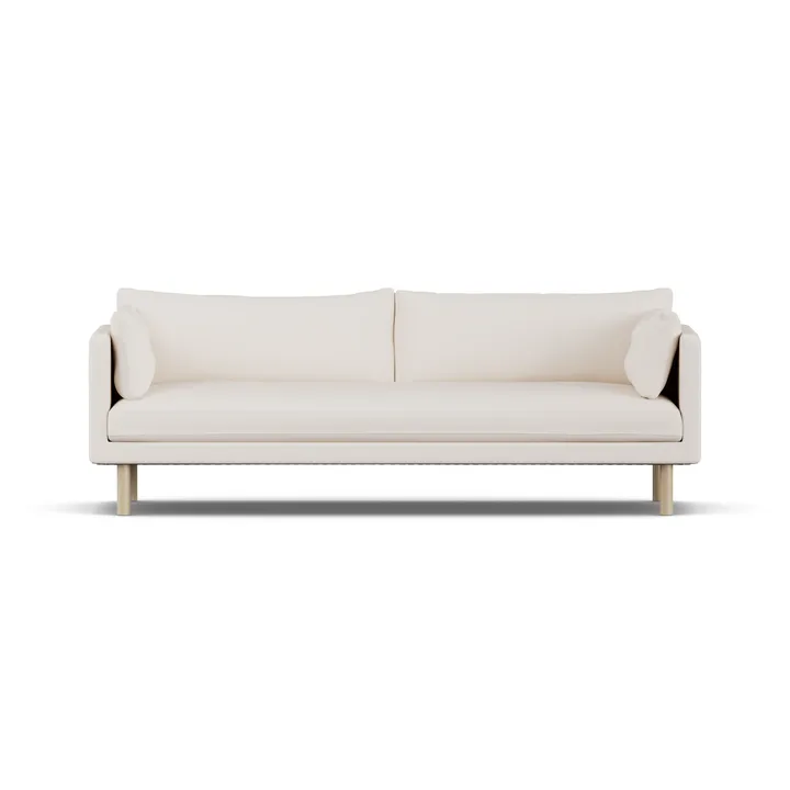 Divano Linnevik - Caleido Beige 9600-rovere oliato bianco, 4 sedute - 1898