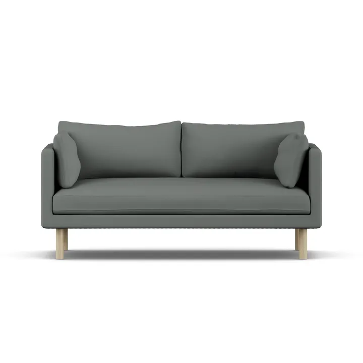 Divano Linnevik - Caleido Grey 1240-rovere oliato bianco, 2 sedute - 1898