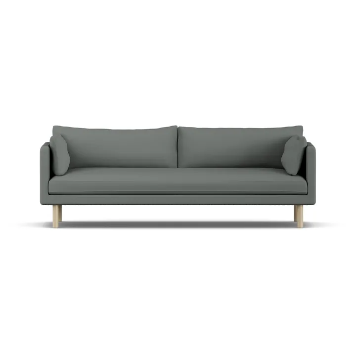 Divano Linnevik - Caleido Grey 1240-rovere oliato bianco, 4 sedute - 1898