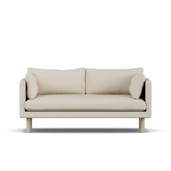 Divano Linnevik - Jump Beige 1956-rovere oliato bianco, 2 sedute - 1898