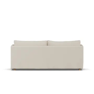 Divano Linnevik - Jump Beige 1956-rovere oliato bianco, 3 sedute, con gonna - 1898